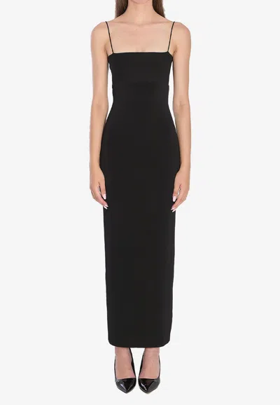 ALEXANDER WANG CUT-OUT MAXI SLIP DRESS