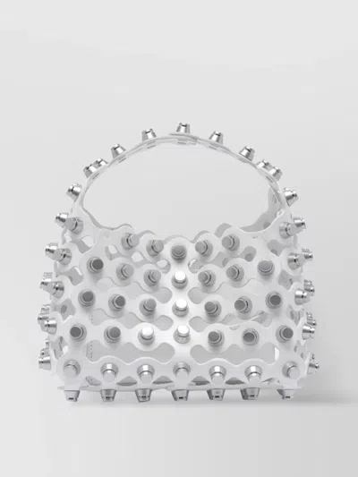 Alexander Wang Cut-out Pattern Studded Tote Bag