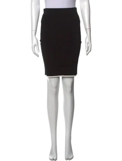 Pre-owned Alexander Wang Cutout Accent Mini Skirt In Black