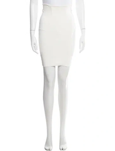 Pre-owned Alexander Wang Cutout Accent Mini Skirt In Neutral