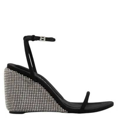 ALEXANDER WANG ALEXANDER WANG DAHLIA CRYSTAL WEDGE SANDALS