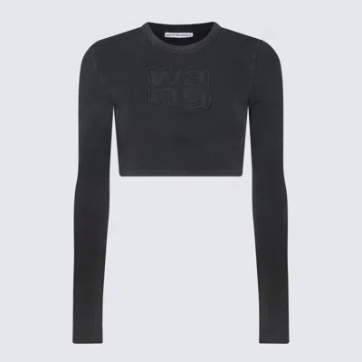 ALEXANDER WANG DARK GREY COTTON T-SHIRT