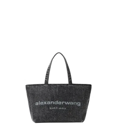 Alexander Wang Dark Grey Punch Small Tote In Gray