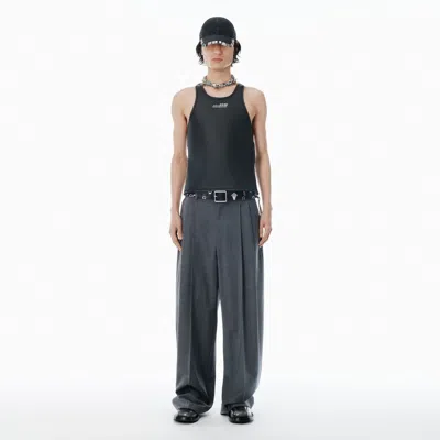 Alexander Wang Dark Grey Wool-blend Pants