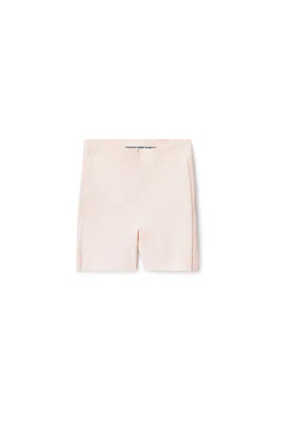 Alexander Wang Debossed Logo Bike Short Ballet Pink