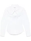Alexander Wang Deconstructed Button-up Shirt In White