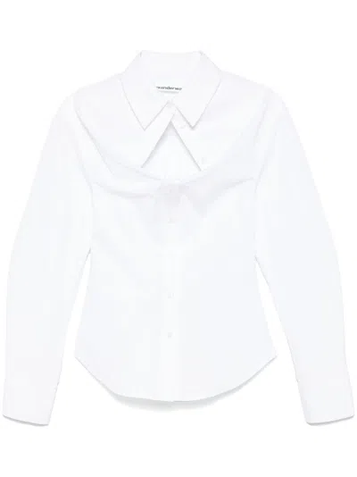 Alexander Wang Deconstructed Button-up Shirt In White