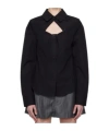 Alexander Wang Deconstructed Button-up Shirt In Black