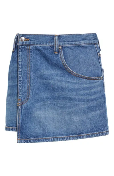 スカート DENIM X ALEXANDER WANG 'Deconstructed Wrapped' skirt Blue Alexander Wang Blue Deconstructed Wrapped Skirt In Deepblue