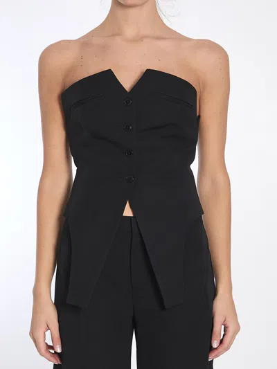 Alexander Wang Deconstructed Top In Black