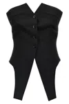 Alexander Wang Deconstructed Strapless Vest Top