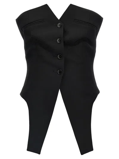 Alexander Wang Deconstructed Vest In Black