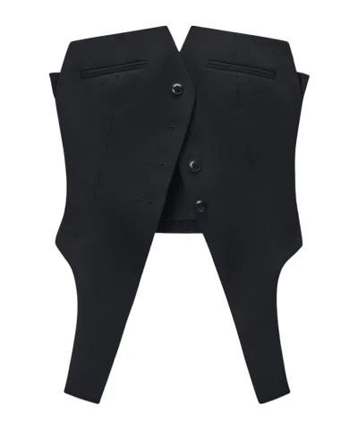 Alexander Wang Deconstructed Vest In Black