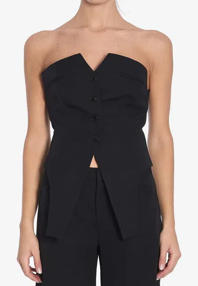 ALEXANDER WANG STRAPLESS WOOL VEST