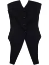 Alexander Wang Deconstructed Wool Vest Top