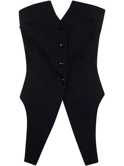 Alexander Wang Deconstructed Wool Vest Top