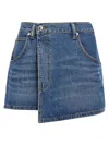 Alexander Wang Mini Skirt In Blue