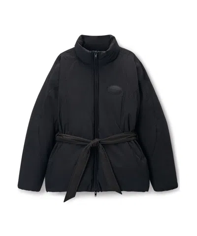 Alexander Wang Decorative Filled Down Jacket In Black