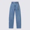 Alexander Wang Jeans Dalla Gamba Ampia In Denim Donna In Blue