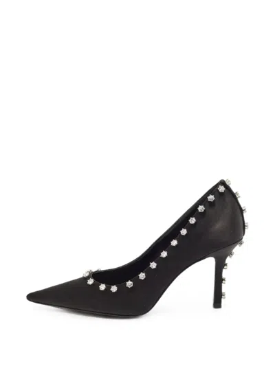 Pre-owned Alexander Wang Delphine Crystal-embellished Pumps In Black