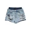 Alexander Wang Prestyled Distressed Denim Skirt With Boxer Clothing