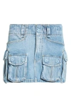 ALEXANDER WANG ALEXANDER WANG DENIM CARGO MINISKIRT