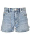 Alexander Wang Denim Shorty Embellished Shorts