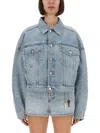 Alexander Wang Boxy Fit Denim Trucker Jacket