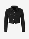 Alexander Wang Embellished Collared Denim Jacket