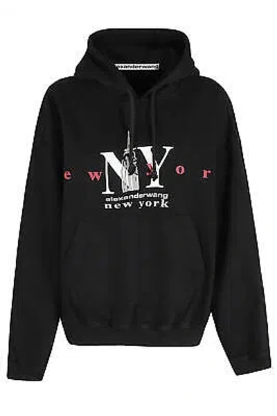 Pre-owned Alexander Wang Denim Hoodie S In Blue