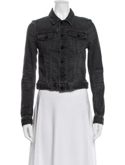 Pre-owned Alexander Wang Denim Jacket In Black