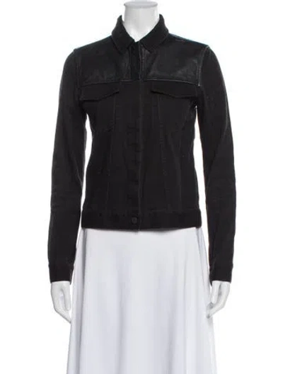 Pre-owned Alexander Wang Denim Jacket In Black