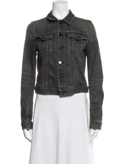 Pre-owned Alexander Wang Denim Jacket In Black