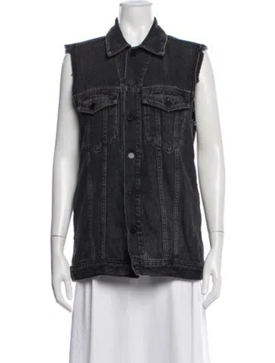 Pre-owned Alexander Wang Denim Jacket In Black