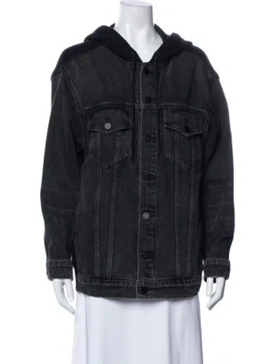 Pre-owned Alexander Wang Denim Jacket In Gray