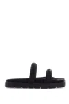 Alexander Wang Jay Denim Slide Sandal In Multi