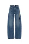 Alexander Wang Wide Leg Denim Jeans With Contrast Stitching