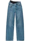 Alexander Wang Asymmetrical Waistband Lace Jeans