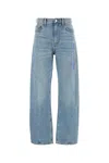 Alexander Wang Rounded Wide-leg Jeans In Classiclightindigo