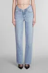Alexander Wang Vaqueros Rectos - Azul In Vintagefadedindigo