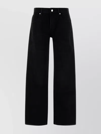 Alexander Wang Denim Jeans With Belt Loops And Five-pocket Design In Black