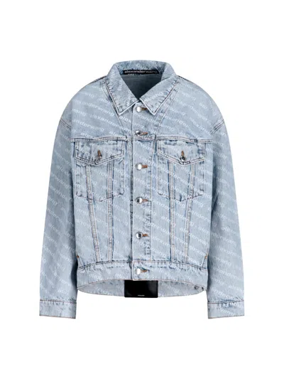 ALEXANDER WANG DENIM LOGO JACKET