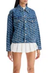 Alexander Wang Indigo Blue Denim Jacket In Blue
