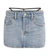 ALEXANDER WANG DENIM MINI SKIRT