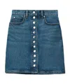 Alexander Wang Denim Mini Skirt In Blue