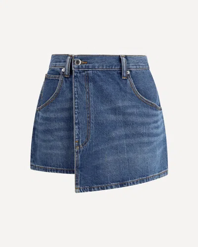 Alexander Wang Mini Skirt In Blue