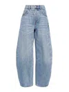 Alexander Wang Rounded Wide-leg Jeans In Blue