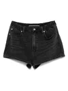 Alexander Wang Denim Shorts In Black