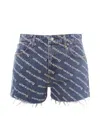Alexander Wang Denim Shorts In Blue