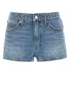 Alexander Wang Denim Shorts In Blue